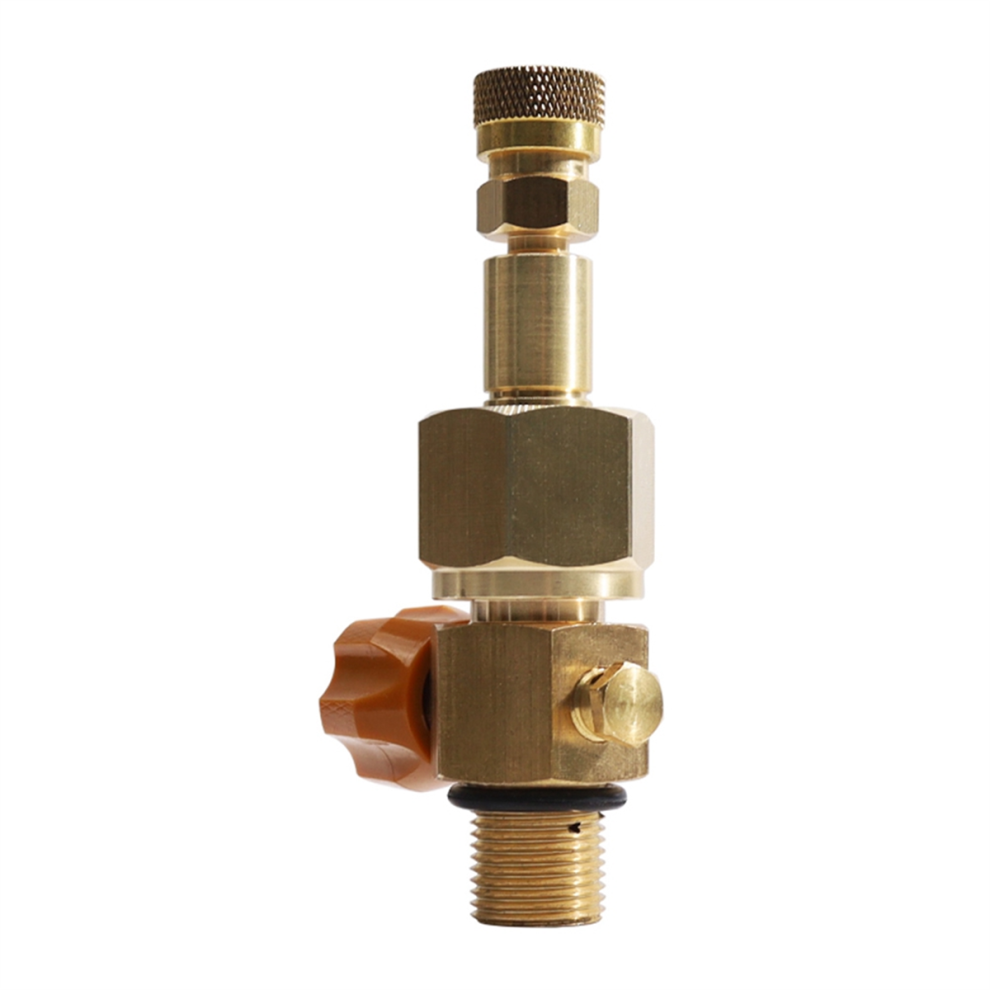 Kit Connettore Adattatore CO2 Per Bombola Di Ricarica Di Soda Rapido Per Bombola Di Gas Ad Alta Pressione Con Testa Femmina Da 8 Mm 5/8-18UNF