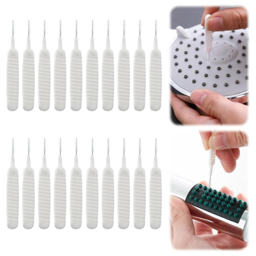 100Pcs Shower Cleaning Artifact Nozzle and Dredging Needle Brush 2