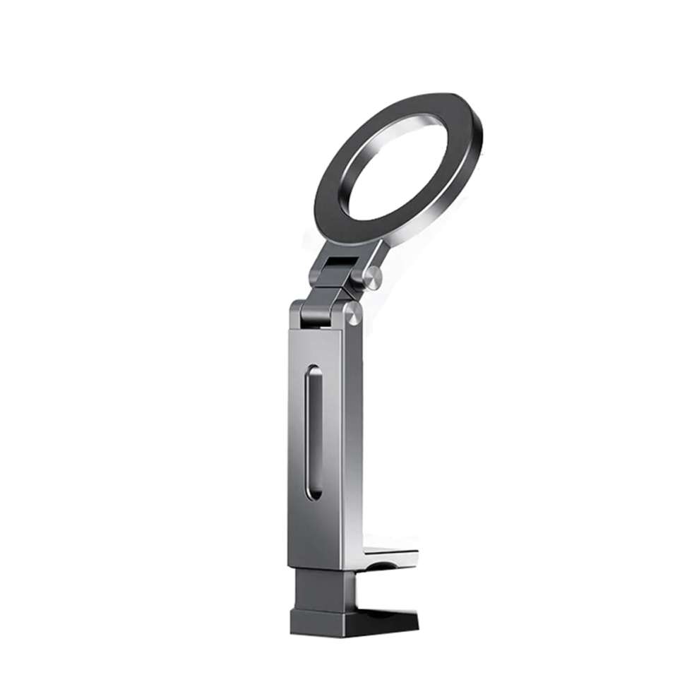 Supporto Universale Magnetico Per Telefono, Essenziale Da Viaggio, Flessibile, Girevole, A Mani Libere, Per Smartphone, Colore Grigio