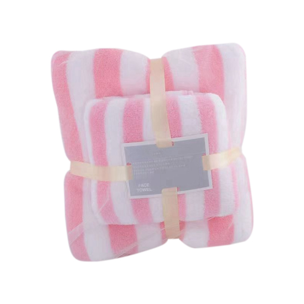 Bath Towel Set Quick Dry Towels, Coral Velvet Soft Absorbent Towels for Adults Face C-image-OPC-PGZ2TJK-NEW