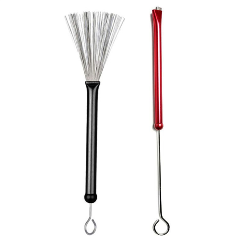 2-pack percussieborstels, professionele draadjazzdrumborstels