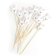 Palitos de dente para coquetel, palitos de dente decorativos de madeira para aperitivos, suprimentos para bebidas