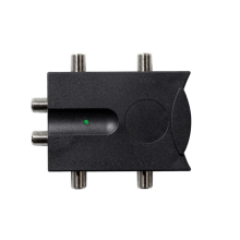 Bi-Directional TV Amplifier 2 Inputs Antenna Signal Booster with 4 Output Low Noise Splitter