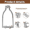 Square Hole Drill Bit Adapter, Easy Installation,Mortising Attachment for Mortise Machine,for Machines 8