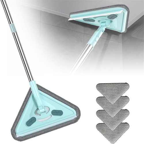 Multifunctional Mop, 360 Rotatable and Adjustable Cleaning Wet Dry Triangle, 2
