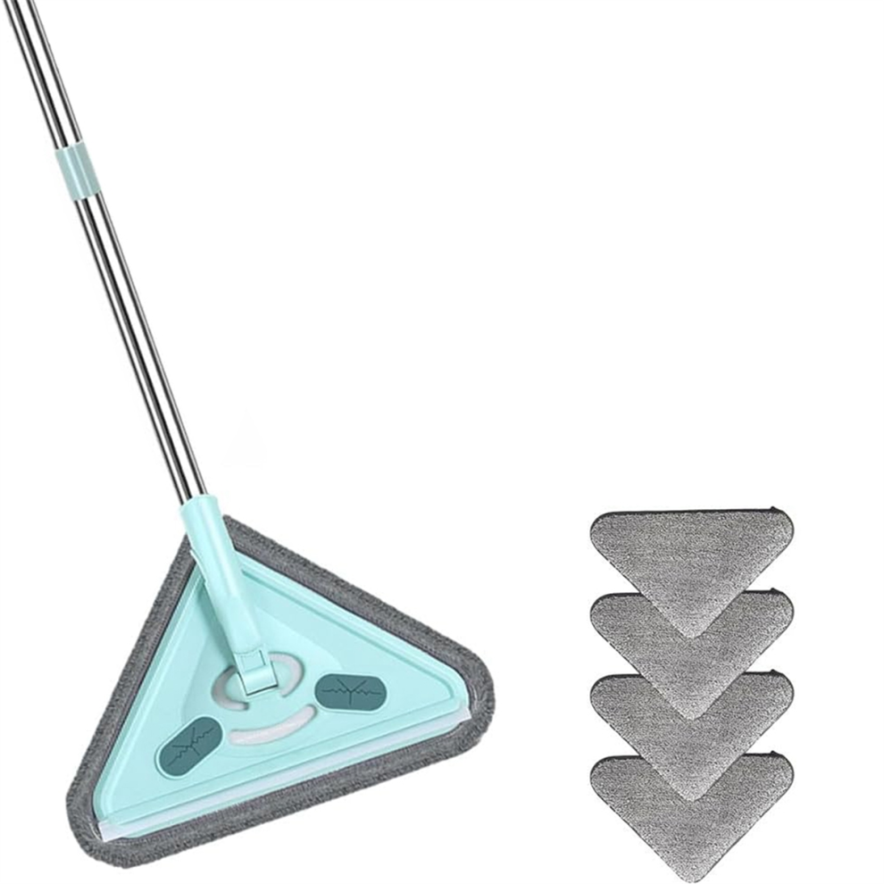 Kopinma Multifunctional Mop, 360 Rotatable And Adjustable Cleaning Wet Dry Triangle,