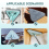 Multifunctional Mop, 360 Rotatable and Adjustable Cleaning Wet Dry Triangle, 5