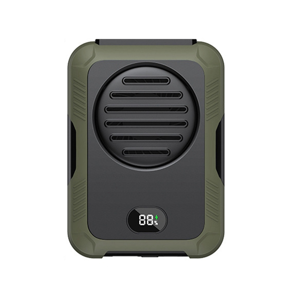 2000Mah Hangende Nek-/Tailleventilator Usb Mini Draagbare Oplaadbare Voor Buiten Kamperen Wandelen Klimmen Hardlopen Sporten B-image