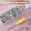 Κιτ 354 τεμαχίων Punk Spikes και Studs, 8 μεγέθη κώνων Spikes, μεταλλικό δέντρο για ρούχα Leathercraft 3