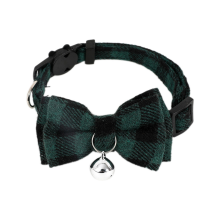 D-Cute Cat Collar Small Puppy Dog Collars Bow Kitten Bowknot Necklace with Bell for