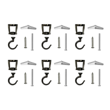 6 Pcs Ceiling Hooks for Hanging Plants,Heavy Duty Metal Plant Hooks, Screw in Birdfeeders