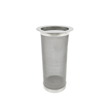 Cafetera de acero inoxidable de primera calidad con filtro de malla gruesa e infusor de té.