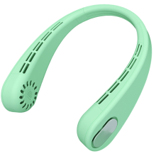 Portable Neck Fan, Bladeless Personal Rechargeable 4000mAh Battery, No Hair Snagging, 3 Speeds Faster Green