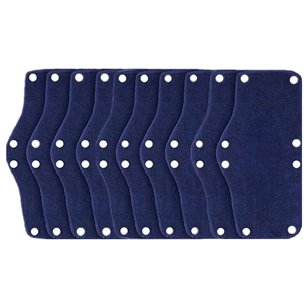 10Pcs Hard Hat Sweatband, Cotton Liner, Reusable Hardhat Sweatbands (Blue) 4853769030278