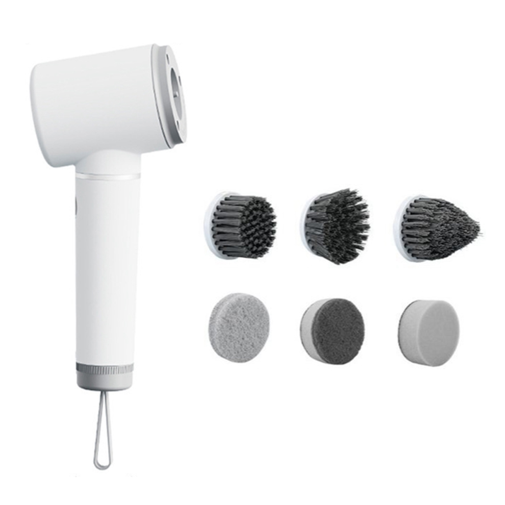 Mini brosse de nettoyage électrique, outil à piles, brosse multifonctionnelle pour mur, carrelage, sol, cuisine