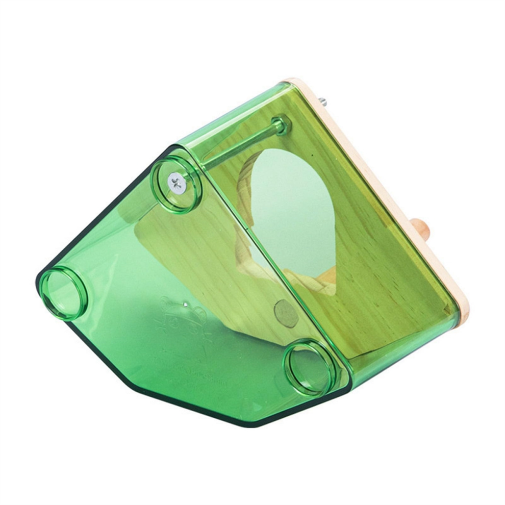 Cage d'élevage d'intérieur transparente, abri pour oiseaux, nid en bois + perchoir, installation facile, nichoir suspendu pour C