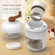 Triturador de gelo manual rotativo, máquina de barbear pequena para uso doméstico, cozinha, neve portátil