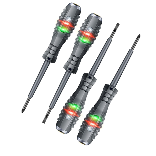 Voltage Tester with Screwdriver Electrical Tool Non Contact Pen Range AC 70V-250V,Live/Zero
