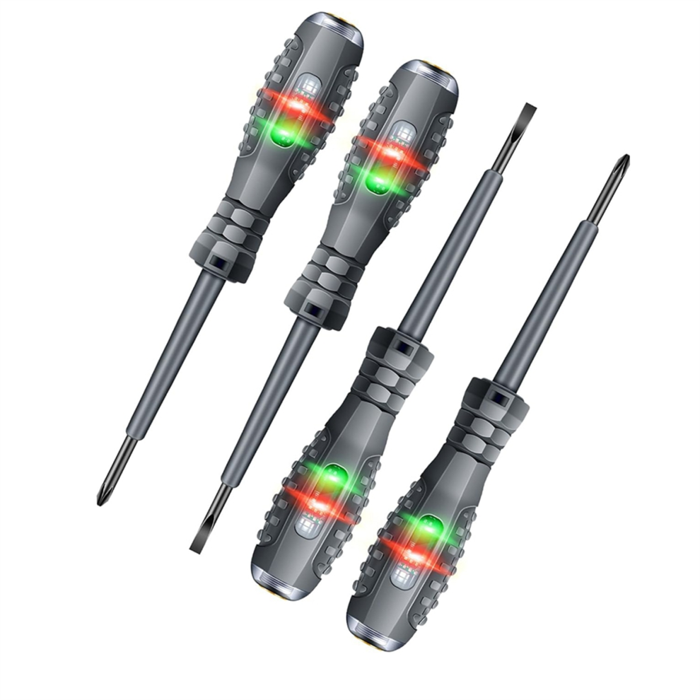 Voltage Tester with Screwdriver Electrical Tool Non Contact Pen Range AC 70V-250V,Live/Zero