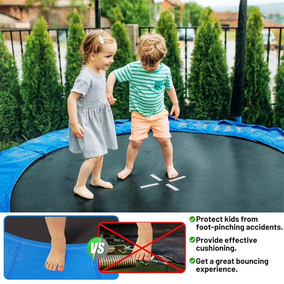 Coussin de protection pour trampoline, housse de ressort de rechange de 2,4 m, coussin de protection pour bordures, accessoires pour cadre rond