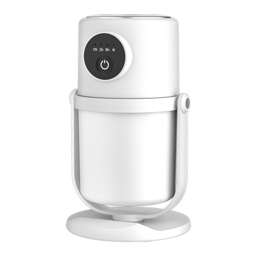 Atomiseur intelligent grande capacité, veilleuse silencieuse USB, petit humidificateur purificateur d'air, blanc