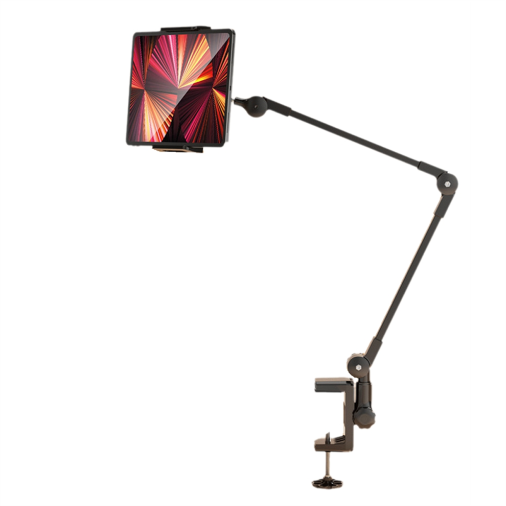Lazy Person Bracket Tablet Holder Desk Stand Adjustable Foldable Arm Black 4853769033316
