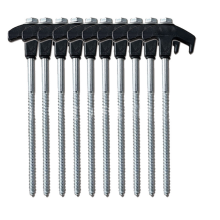 10 picchetti per tenda da avvitare, ancoraggi a terra M8, picchetti resistenti, chiodi da campeggio