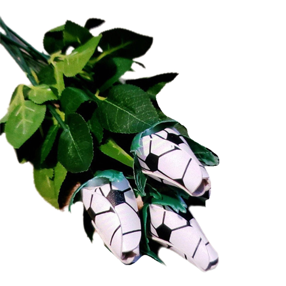 Rosa In Pelle Sportiva, Fiore Artificiale Personalizzato Per Softball, Regalo Per La Festa Della Mamma Per I Tifosi C