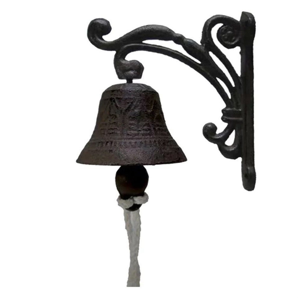 Vintage Garden Antique Doorbell, Large Cast Iron Wall Mounted Metal Doorbell,Suitable For Farmhouse Decoration,C 4853769038014