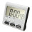 Digital egg timer / kitchen with loud alarm, up and down function, magnetic stand, Black 2