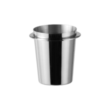 Zilveren 58mm koffiedoseerbeker van roestvrij staal, transport, universele poederverzamelaar