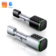 Passwort-Swipe-Karte Intelligentes Schloss TongTong APP Bluetooth-Entriegelung Diebstahlsicherer Fingerabdruck-Ersatzzylinder,B