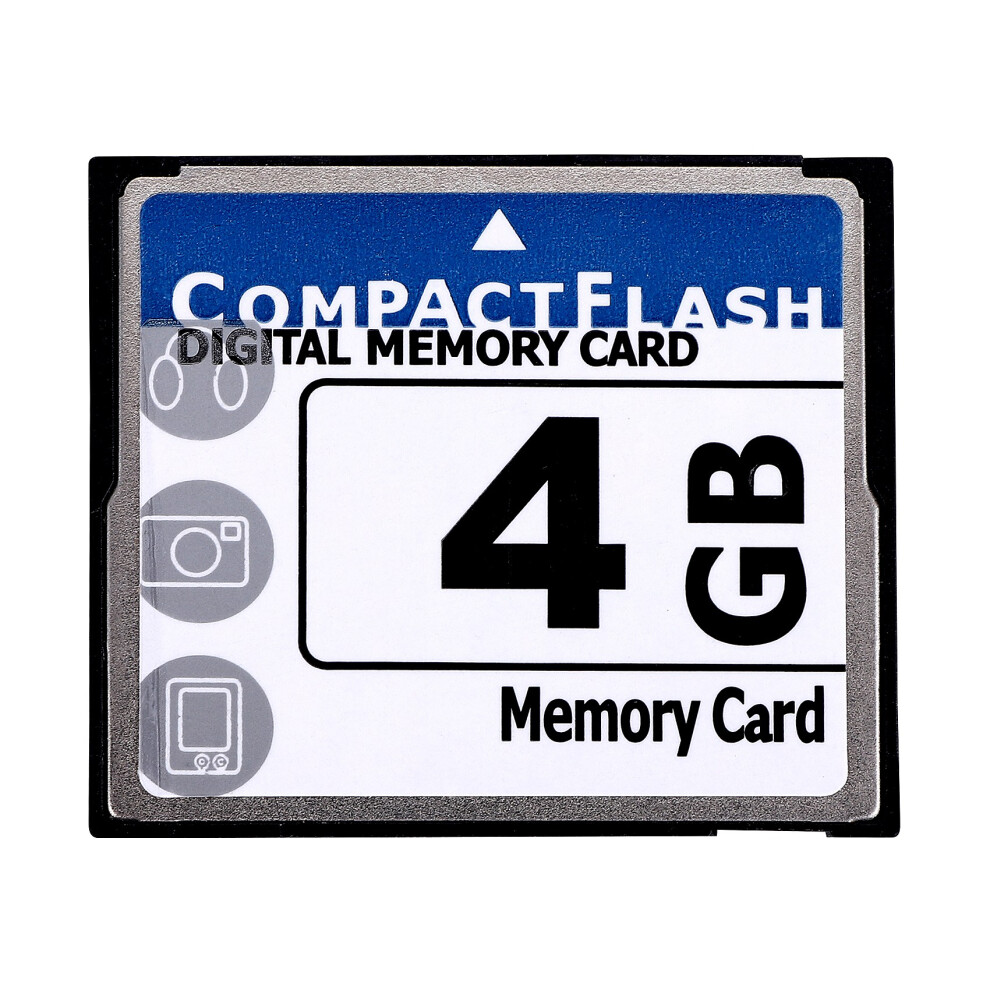 Carte mémoire Compact Flash professionnelle 4 Go (blanc et bleu)
