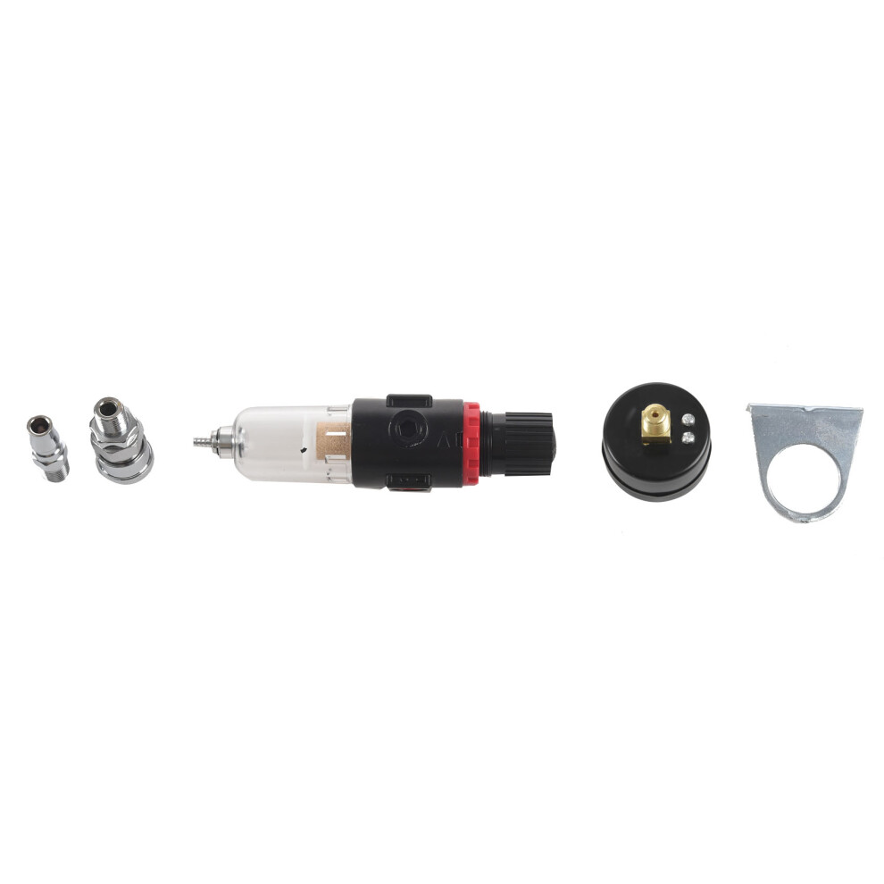 1/4 Air Compressor Filter Water Separator Trap Tools Kit With Regulator Afr-2000 4853769051884