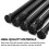 5 Pack Cupboard Bars Tensions Rod Spring Curtain for DIY Projects, Extendable Width, 11.81 to 20 Inches (Black) 6