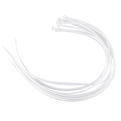 10X Extra Long 76Cm Cable Ties White Zip Wraps 1