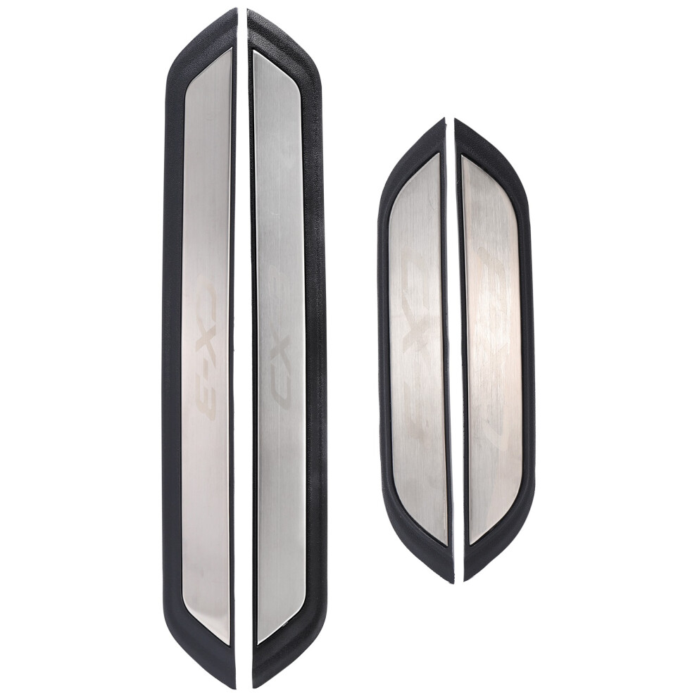 Pour -3 Cx3 2017 2018 Plaque de seuil de porte extérieure Garniture de seuil de porte extérieure Pédale de bienvenue
