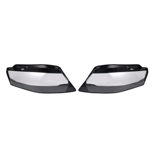 1Pair Front Car Headlight Lens Light Cover For A4 B8 2008-2012 1