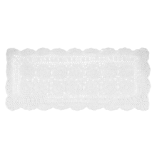 Cotton Handmade Crochet Lace Table Runner White Rectangle Coffee Dresser Decor