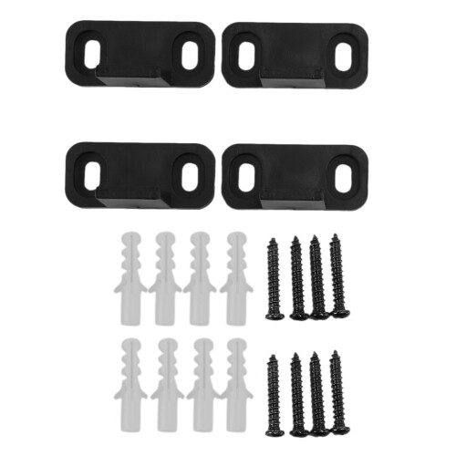 2 Set Sliding Barn Door Floor Guide Bottom Adjustable Dual Clip Mounted Hardware 1