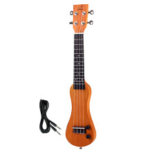 21-palcové elektrické ukulele z masívneho dreva, arašidovej škrupiny, tvaru mahagónu, Veľká Británia