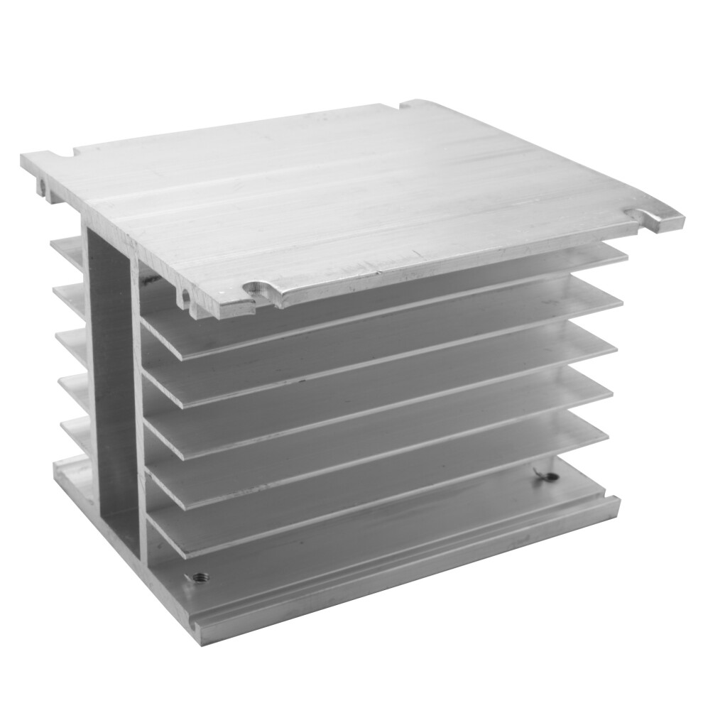3 Phase Heat Sink 80X110x100mm For Ssr Solid State Relay Aluminum Heatsink Silver 4853769066789