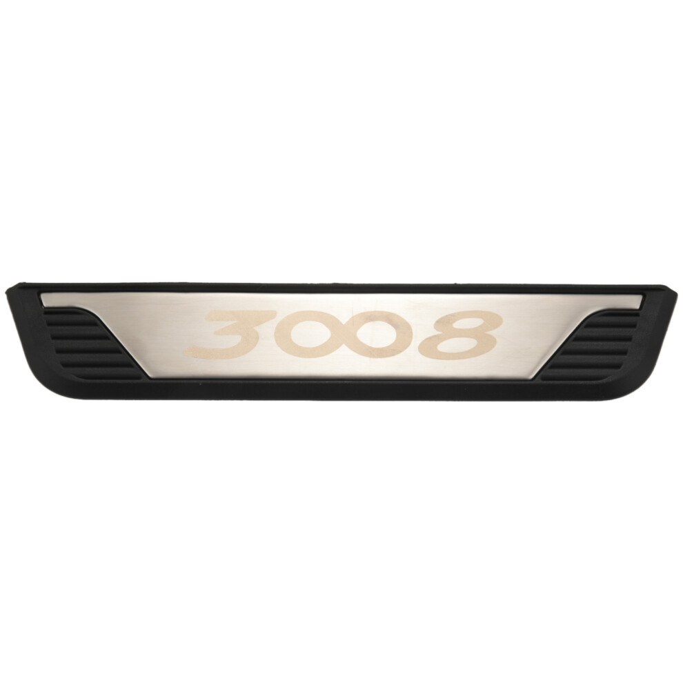 Plaques de protection de seuil de porte de voiture en acier inoxydable pour 3008 et 3008GT, accessoires intérieurs (2017-2019)