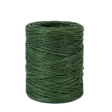 1,0 mm grüner Draht zum Binden mit Blumenmuster, handgefertigtes Eisenpapier-Rattan für (Länge: 210 m)