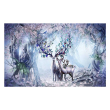 DIY 5D Rhinestone Diamond Painting Kit - House Scene, 30x40cm Resin Canvas, Tools Included, No Frame, Wall Decor