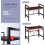 2-Tier Over-Microwave Shelf Organizer & Utensil Holder, Adjustable 17-25 in, Space-Saving Double-Layer Storage, Sturdy Triangle Base 3