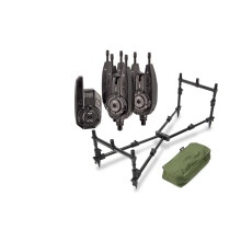 Rod Pod Carp Fishing 3 Rod Nomad NGT AND Wireless Bite Alarm Set and Receiver