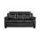 Luxury Life (Black, 3 Plus 2 Set) Aura Faux Leather Sofa Set 2