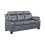 Luxury Life (Grey, 3 Plus 2 Set) Aura Faux Leather Sofa Set 3