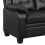 Luxury Life (Black, 3 Plus 2 Set) Aura Faux Leather Sofa Set 5